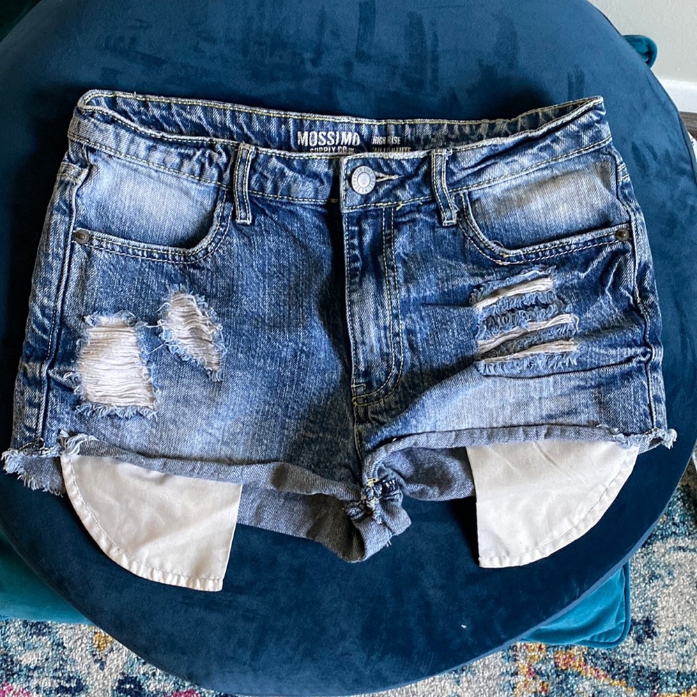 High Rise Mossimo jean shorts